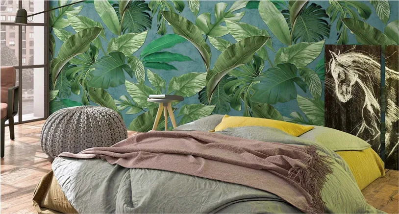 Loft botanical wallpaper for your interior